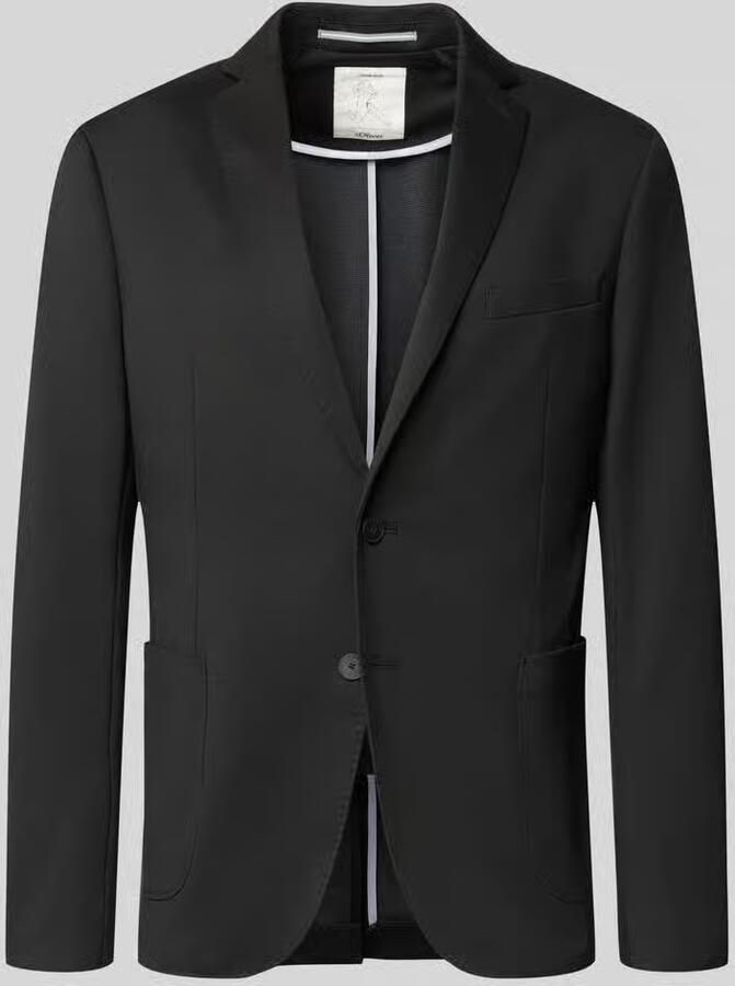 S.Oliver BLACK LABEL 2-knoops colbert met viscose - Foto 2