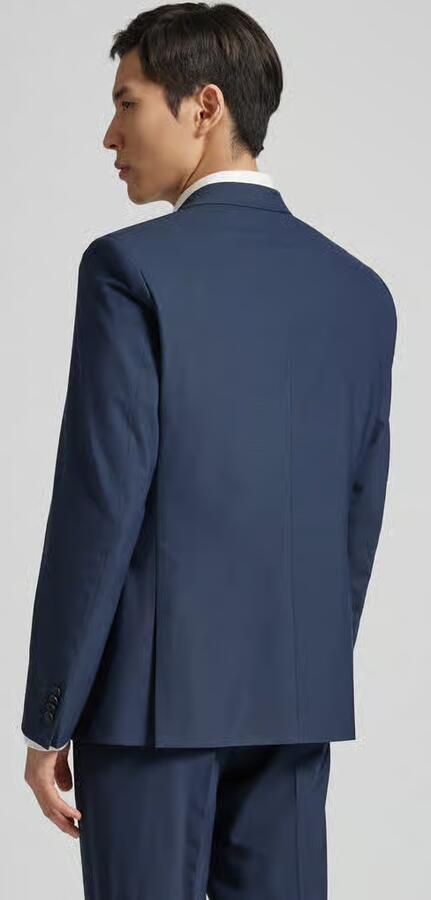 S.Oliver BLACK LABEL 2-knoops colbert van viscosemix met reverskraag model 'Ultimate'
