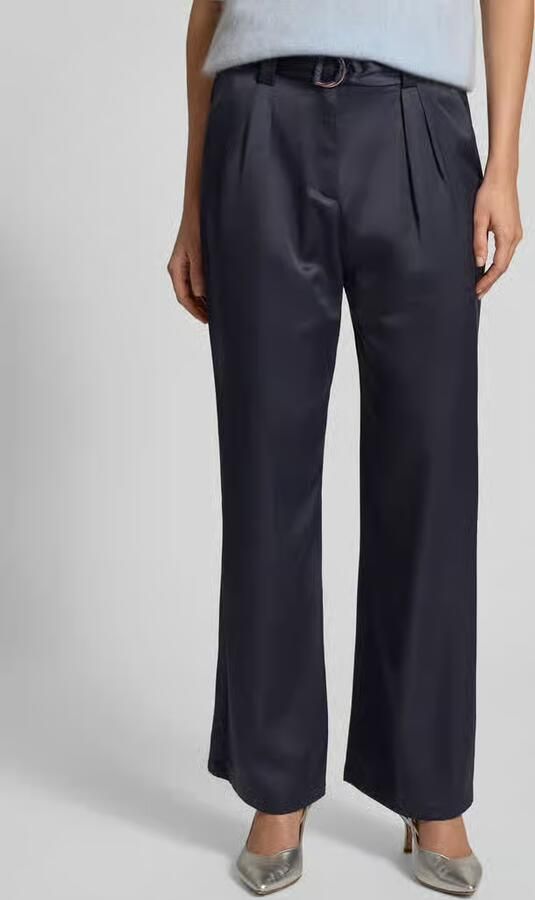 S.Oliver BLACK LABEL bandplooibroek met relaxed fit van Viscosemix - Foto 5