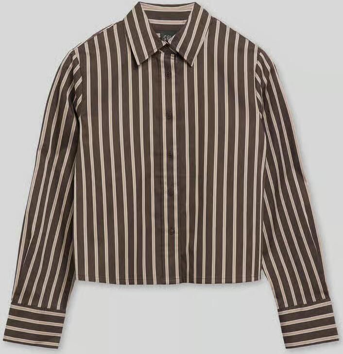 S.Oliver BLACK LABEL blouse met lange mouwen met overhemdkraag