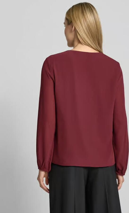 S.Oliver BLACK LABEL blouse met lange mouwen met ruchesvolant - Foto 3