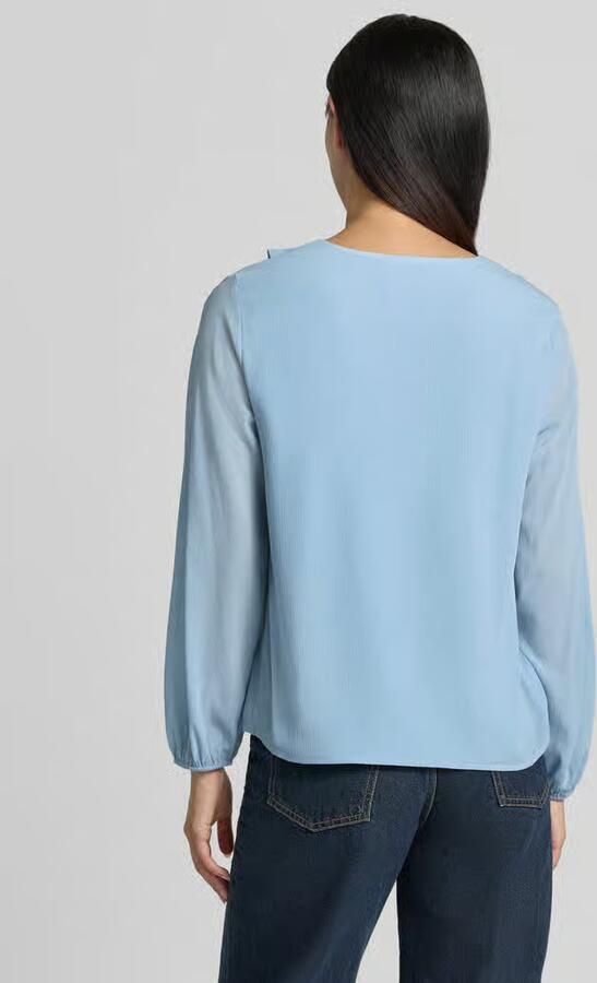 S.Oliver BLACK LABEL blouse met lange mouwen met ruchesvolant - Foto 4