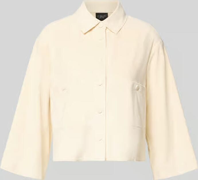 S.Oliver BLACK LABEL Boxy fit korte blazer met 1 2-mouwen - Foto 2