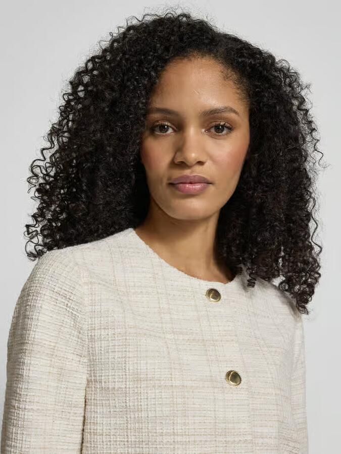 S.Oliver BLACK LABEL Boxy fit korte blazer met Katoen-anteil - Foto 2