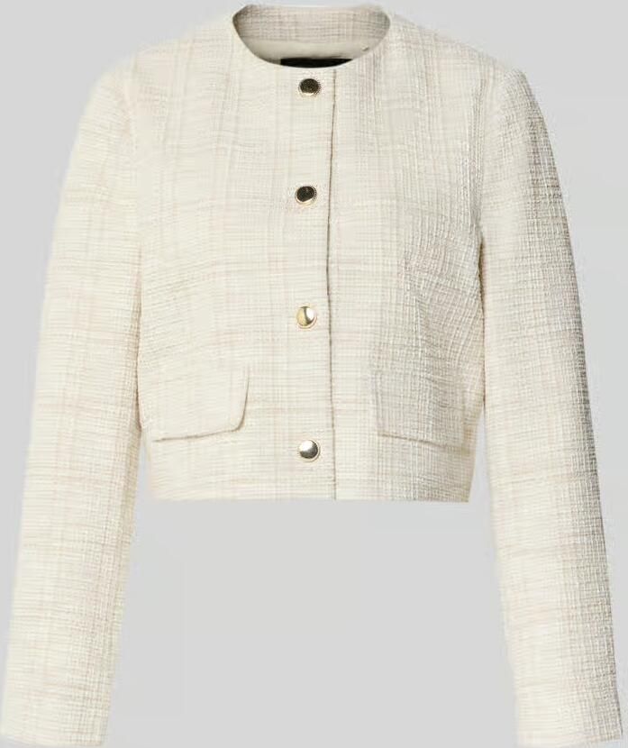 S.Oliver BLACK LABEL Boxy fit korte blazer met Katoen-anteil