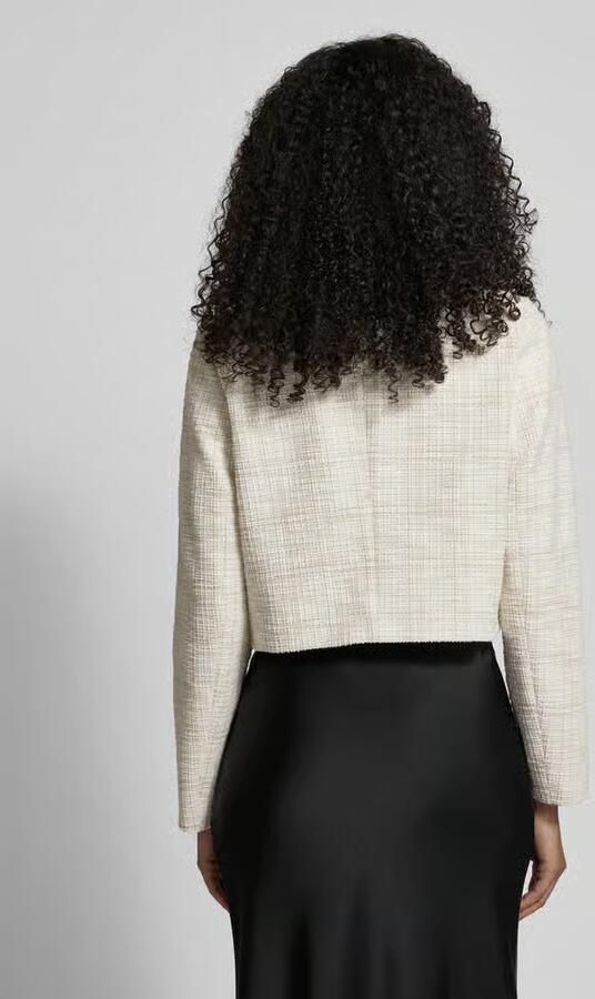 S.Oliver BLACK LABEL Boxy fit korte blazer met Katoen-anteil - Foto 4
