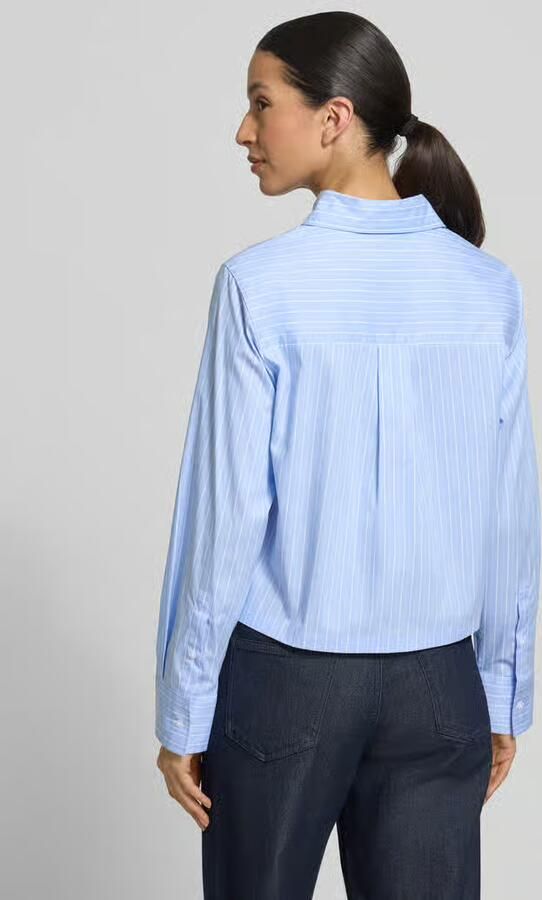 S.Oliver BLACK LABEL Boxy fit overhemdblouse van katoenmix - Foto 4