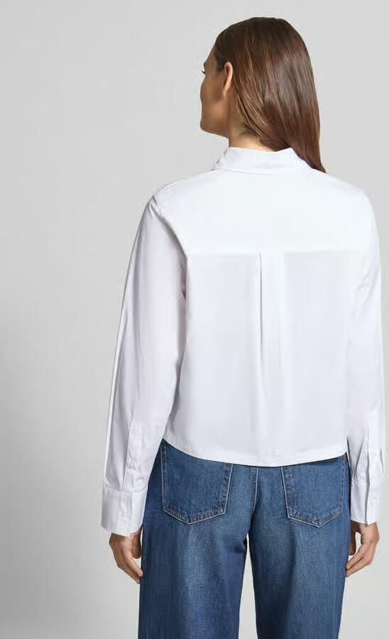 S.Oliver BLACK LABEL Boxy fit overhemdblouse van katoenmix