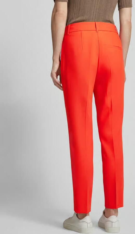 S.Oliver BLACK LABEL Broek in effen design met persplooien