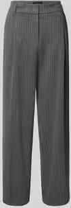 S.Oliver BLACK LABEL Comfort fit broek met wijde pijpen van interlock-jersey - Foto 4