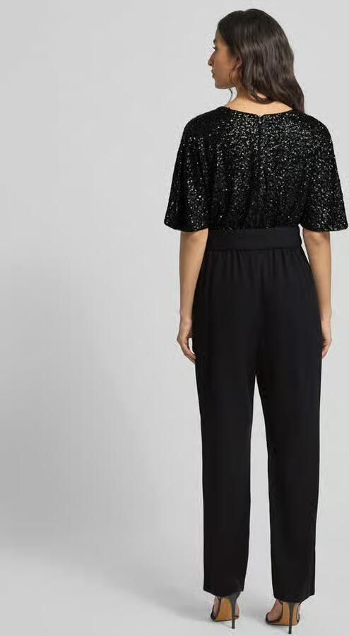 S.Oliver BLACK LABEL Getailleerde jumpsuit met pailletten