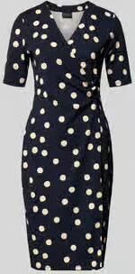 S.Oliver BLACK LABEL Getailleerde midi-jurk in wikkellook