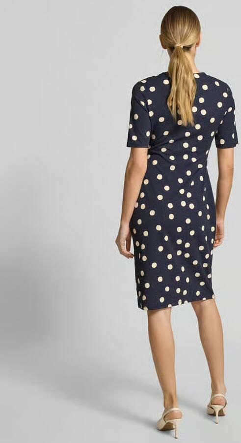 S.Oliver BLACK LABEL Getailleerde midi-jurk in wikkellook - Foto 2