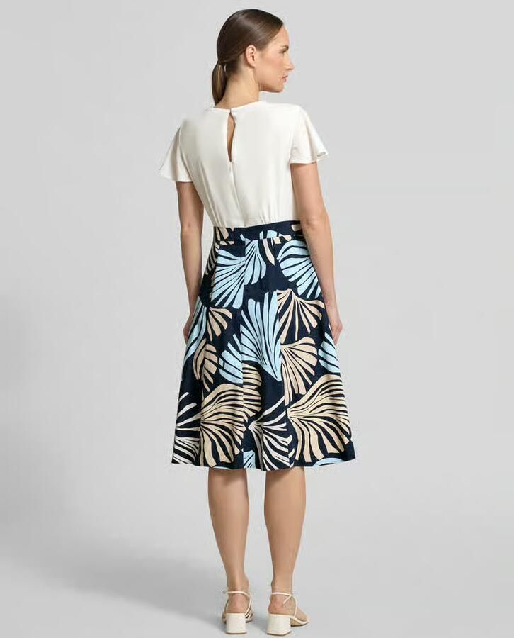 S.Oliver BLACK LABEL Getailleerde vrijetijdsjurk met tailleband - Foto 2