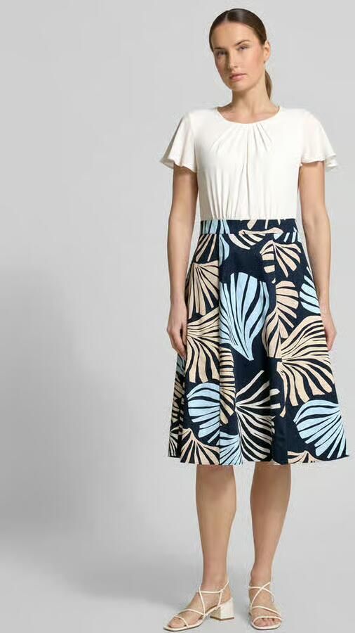 S.Oliver BLACK LABEL Getailleerde vrijetijdsjurk met tailleband - Foto 3