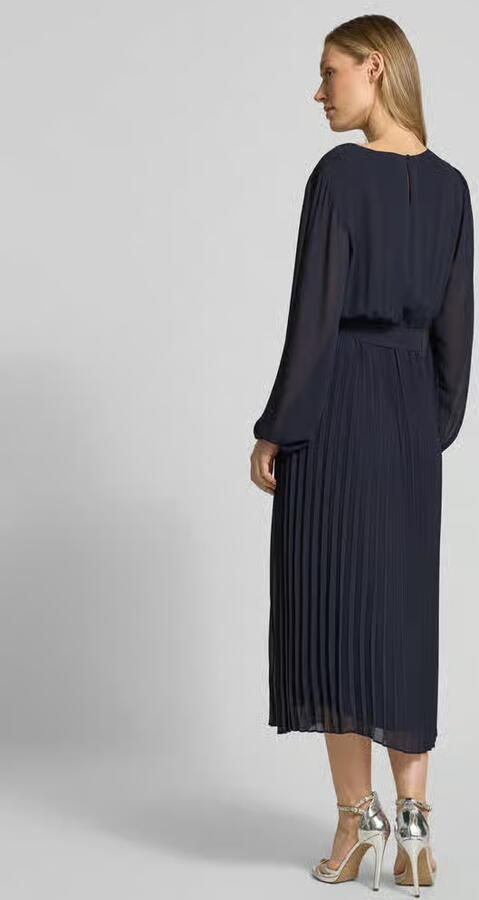 S.Oliver BLACK LABEL Getailleerde vrijetijdsjurk met tailleriem om te strikken - Foto 5