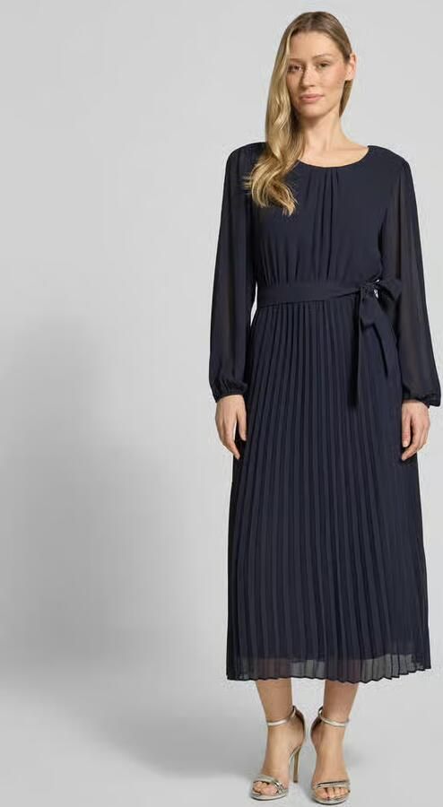 S.Oliver BLACK LABEL Getailleerde vrijetijdsjurk met tailleriem om te strikken - Foto 4