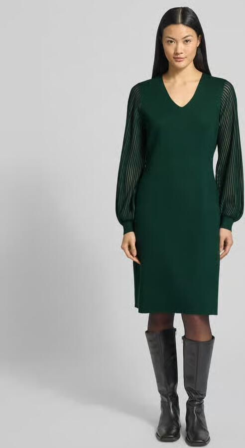 S.Oliver BLACK LABEL Getailleerde vrijetijdsjurk van viscosemix - Foto 5