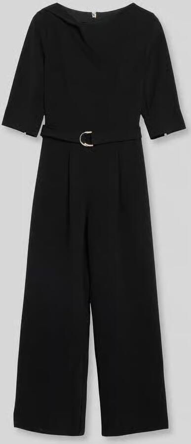 S.Oliver BLACK LABEL jumpsuit met strikceintuur