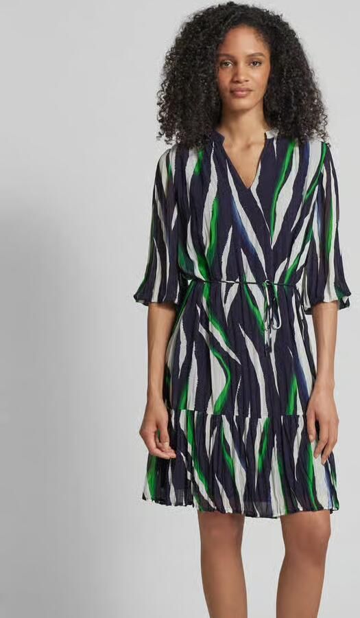 S.Oliver BLACK LABEL Knielange jurk met all-over motief - Foto 2