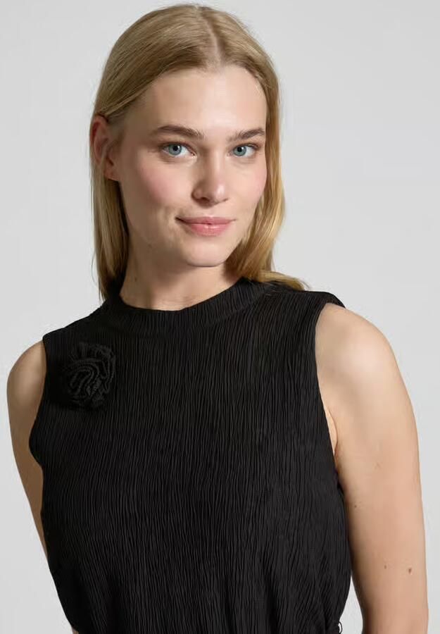 S.Oliver BLACK LABEL Knielange jurk van lyocellmix - Foto 2