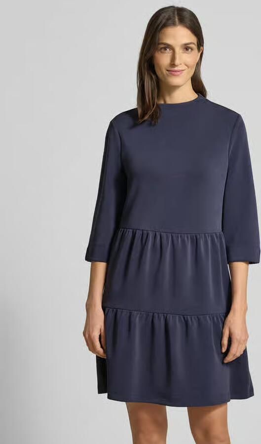 S.Oliver BLACK LABEL Knielange vrijetijdsjurk met hooggesloten hals - Foto 3