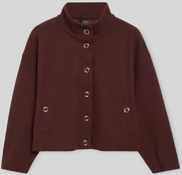 S.Oliver BLACK LABEL Korte blazer met opstaande kraag