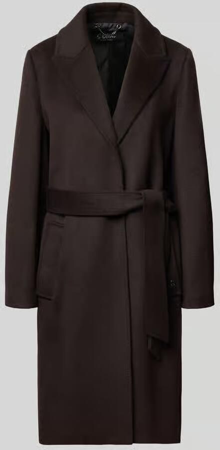 S.Oliver BLACK LABEL Lange jas met strikceintuur