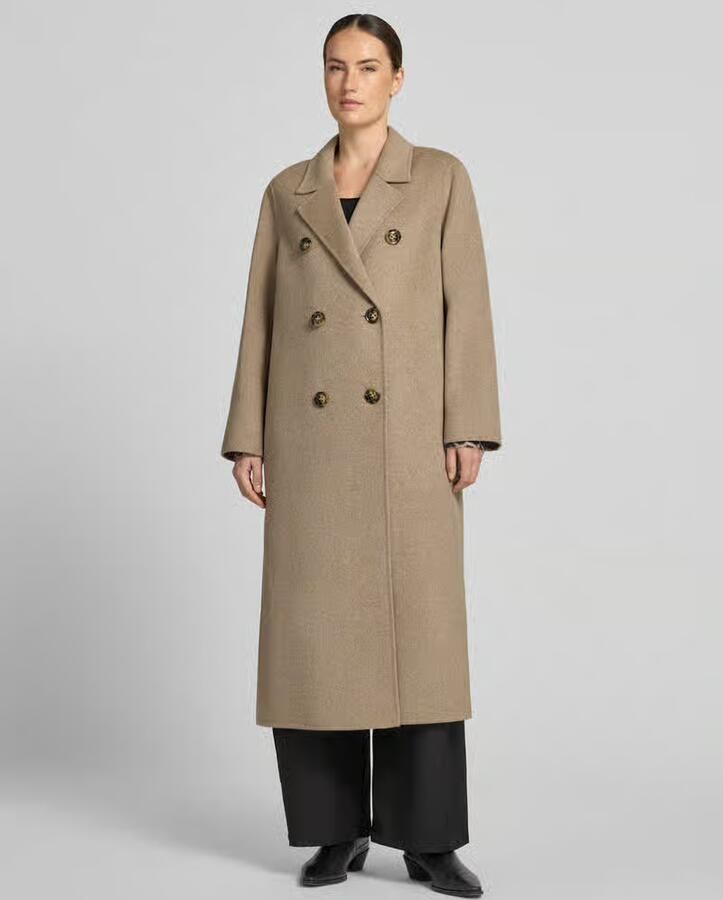 S.Oliver BLACK LABEL relaxed fit lange jas van wolmix met viscose - Foto 3