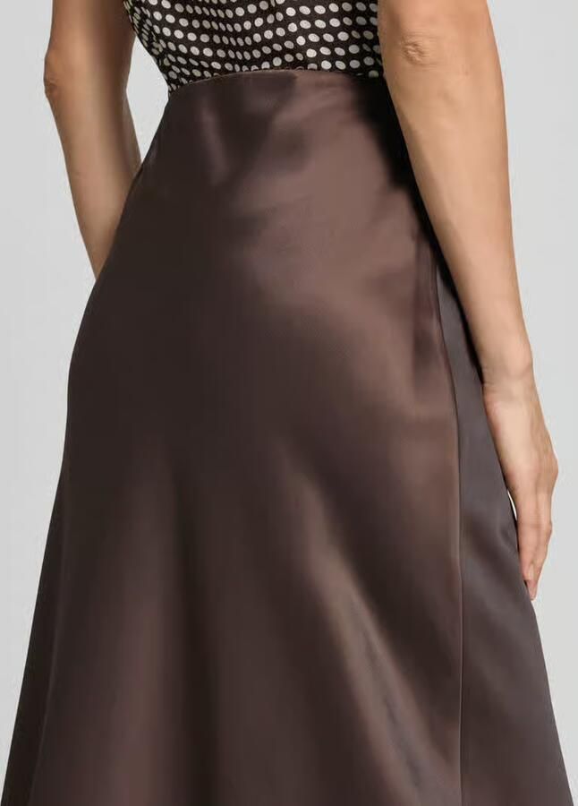 S.Oliver BLACK LABEL Licht uitlopende midi-rok met elastische band - Foto 2