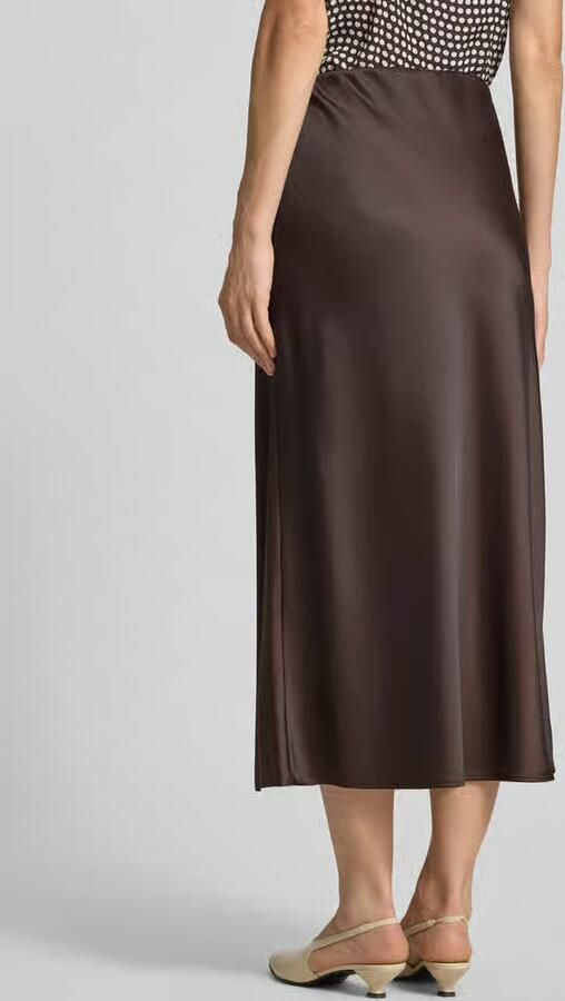 S.Oliver BLACK LABEL Licht uitlopende midi-rok met elastische band - Foto 3