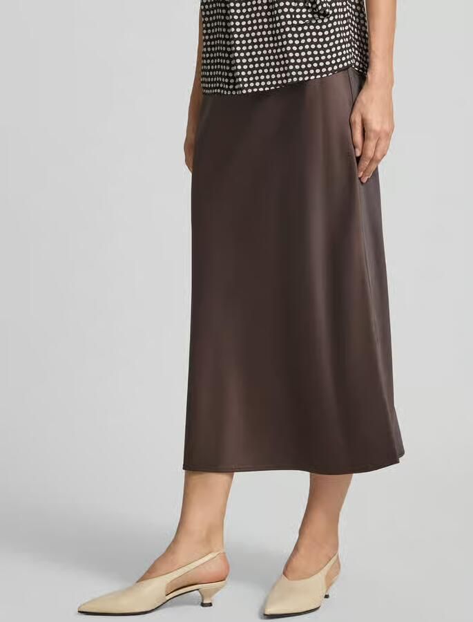 S.Oliver BLACK LABEL Licht uitlopende midi-rok met elastische band - Foto 2