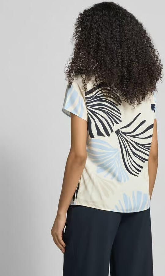 S.Oliver BLACK LABEL Loose fit blouse shirt met allover-patroon