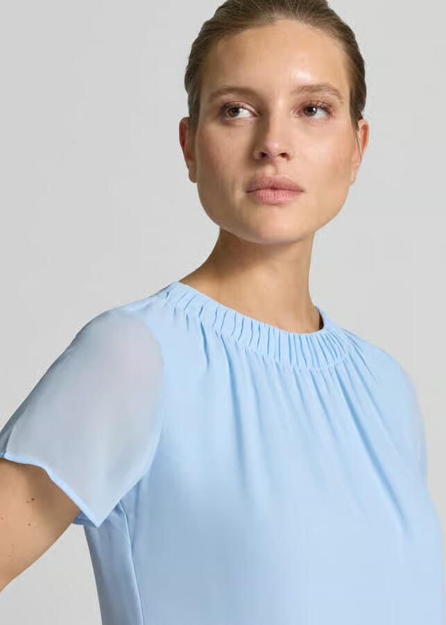 S.Oliver BLACK LABEL Loose fit blouses T-shirt van chiffon