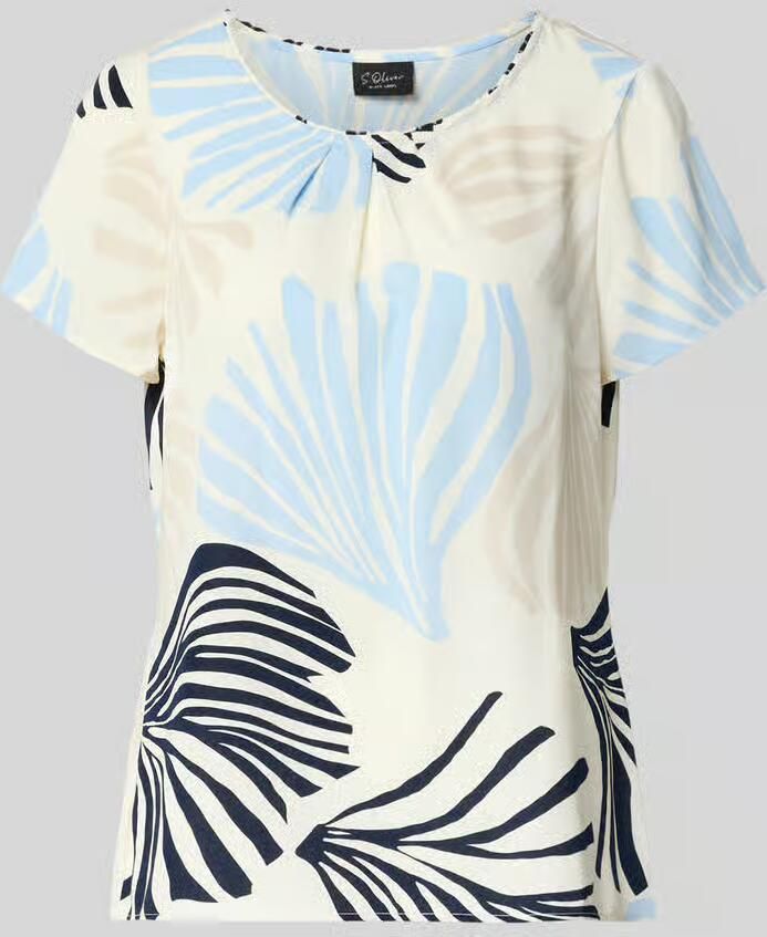 S.Oliver BLACK LABEL Loose fit blouseshirt met all-over motief