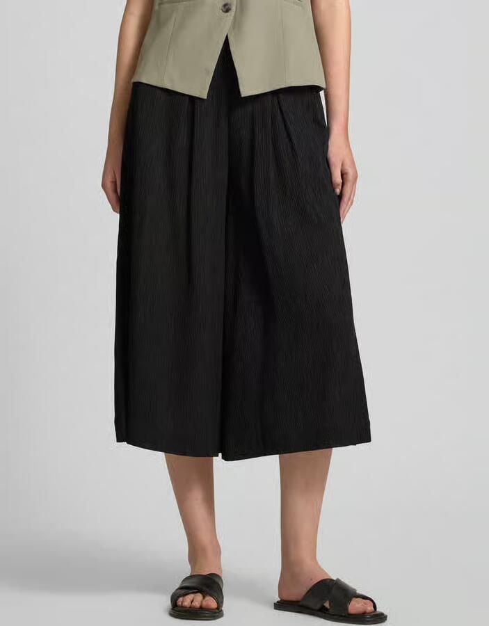 S.Oliver BLACK LABEL Loose fit culotte van lyocellmix - Foto 2