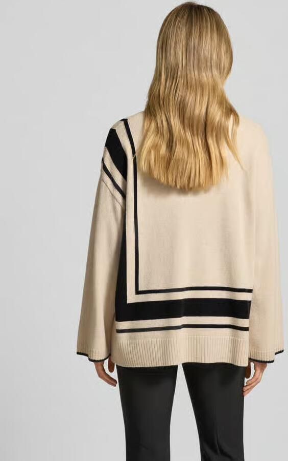 S.Oliver BLACK LABEL Loose fit gebreide pullover van wolmix