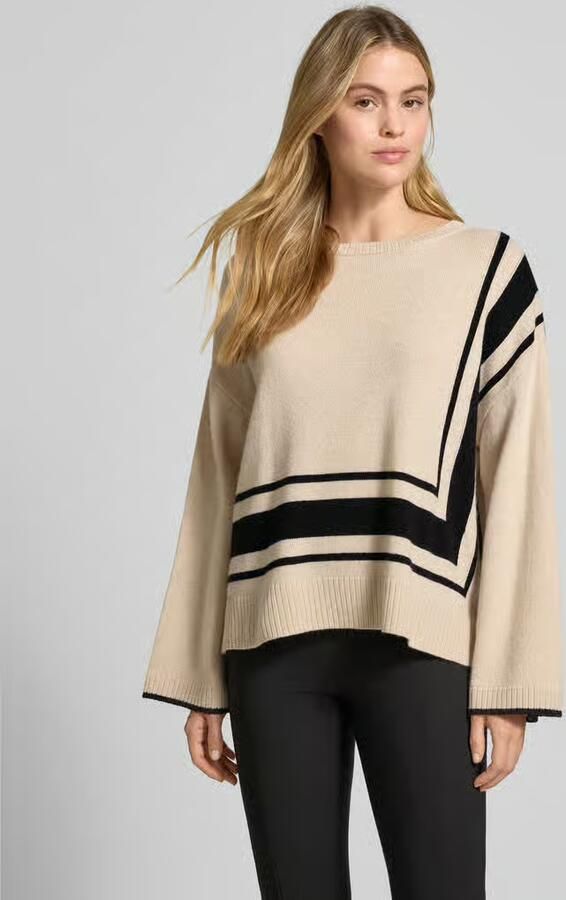 S.Oliver BLACK LABEL Loose fit gebreide pullover van wolmix - Foto 2