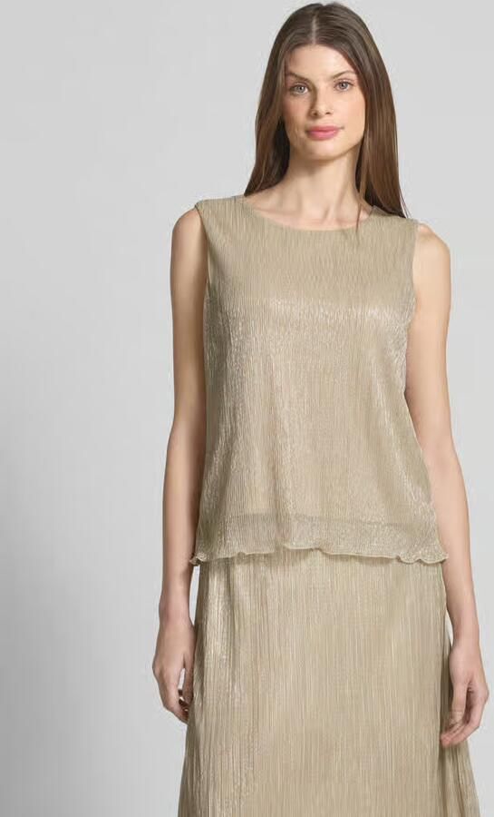 S.Oliver BLACK LABEL Loose fit plissétop met effectgaren - Foto 5