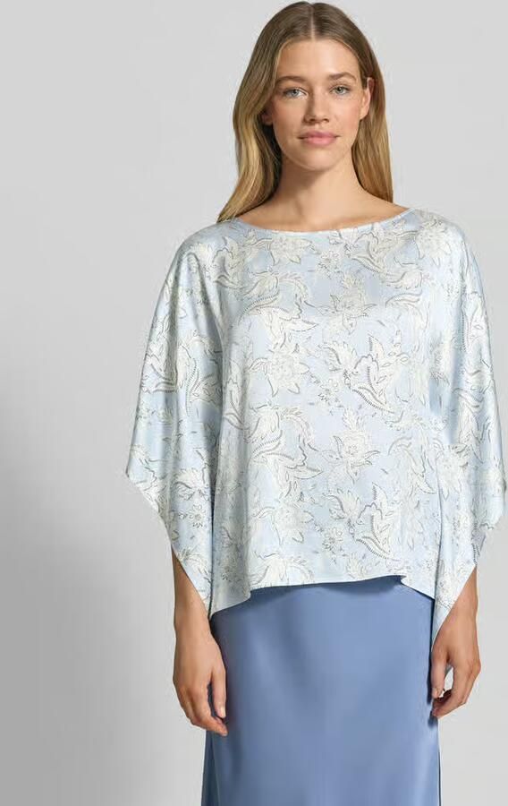 S.Oliver BLACK LABEL Loose fit poncho-blouse met all-overprint - Foto 4