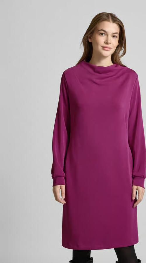 S.Oliver BLACK LABEL Loose fit sweatjurk met platte kraag - Foto 3