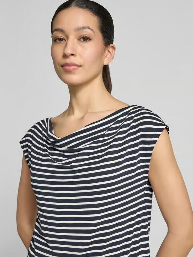 S.Oliver BLACK LABEL loose fit T-shirt van viscosemix - Foto 3