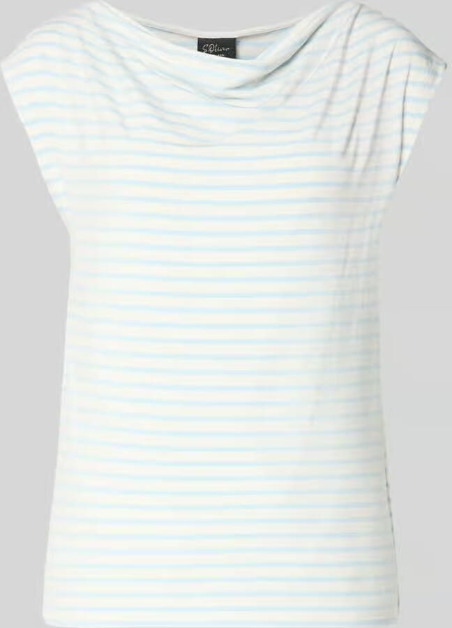 S.Oliver BLACK LABEL loose fit T-shirt van viscosemix - Foto 2
