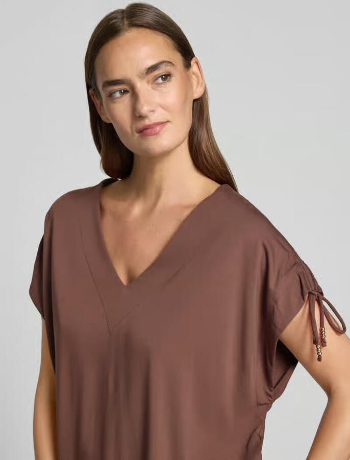 S.Oliver BLACK LABEL loose fit T-shirt van viscosemix