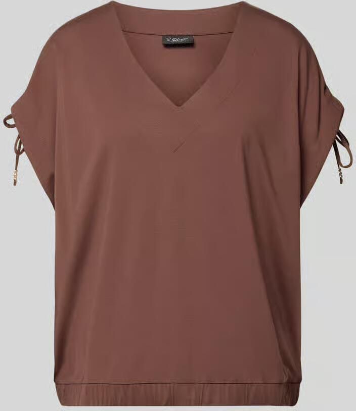 S.Oliver BLACK LABEL loose fit T-shirt van viscosemix - Foto 2