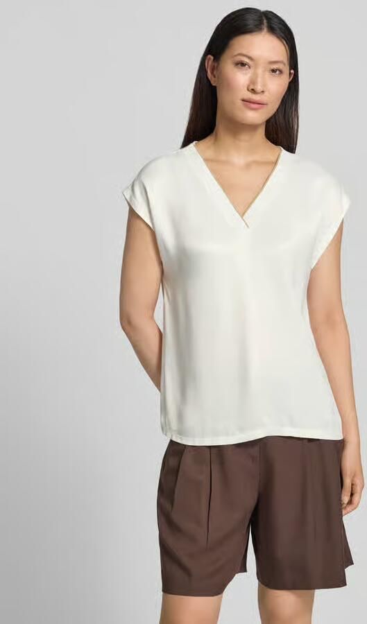 S.Oliver BLACK LABEL loose fit T-shirt van viscosemix - Foto 3