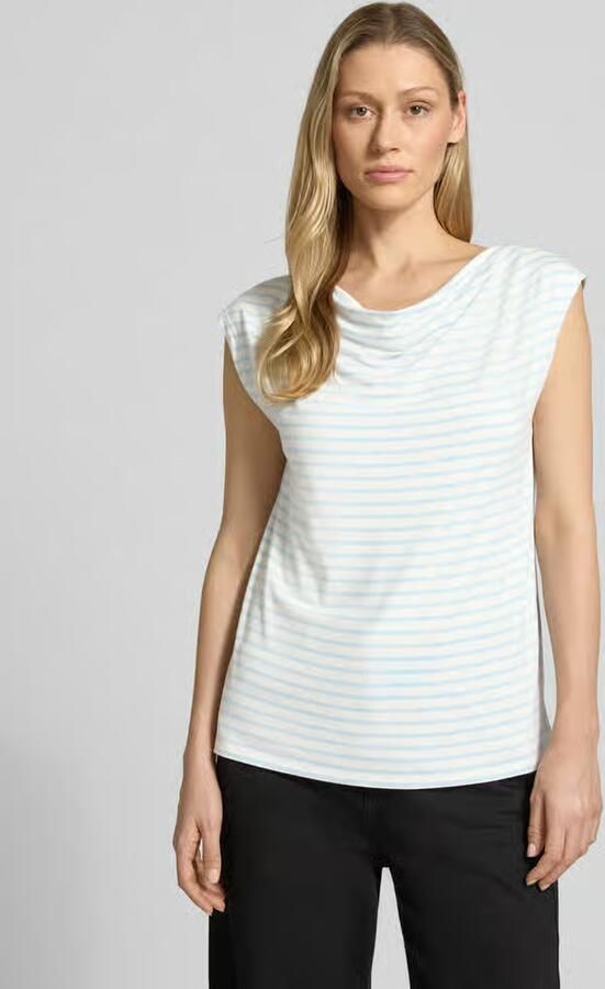 S.Oliver BLACK LABEL loose fit T-shirt van viscosemix - Foto 3