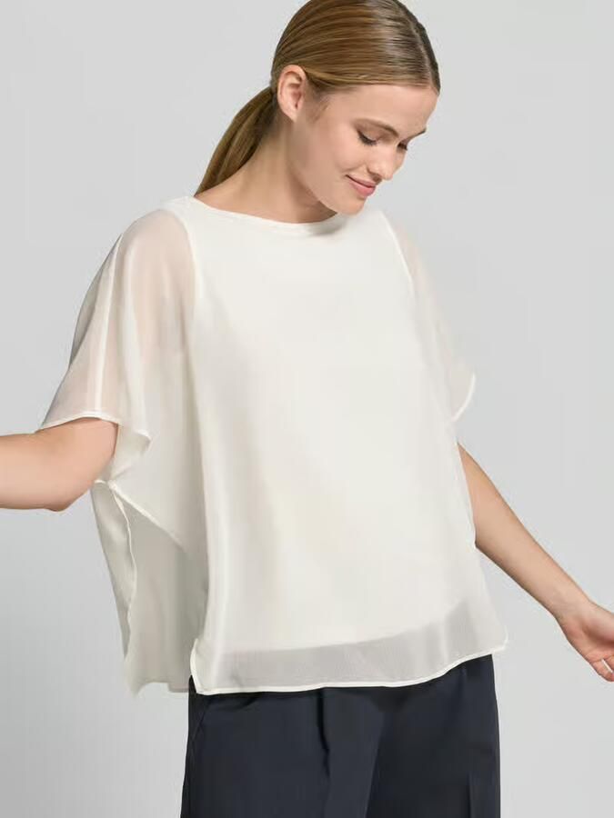 S.Oliver BLACK LABEL loose fit top van viscosemix - Foto 4