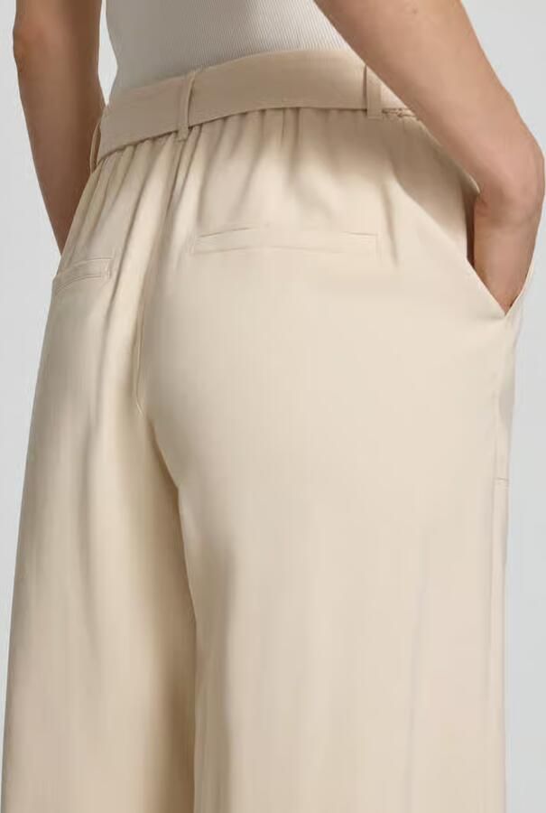 S.Oliver BLACK LABEL loose fit wijdte broek van viscosemix