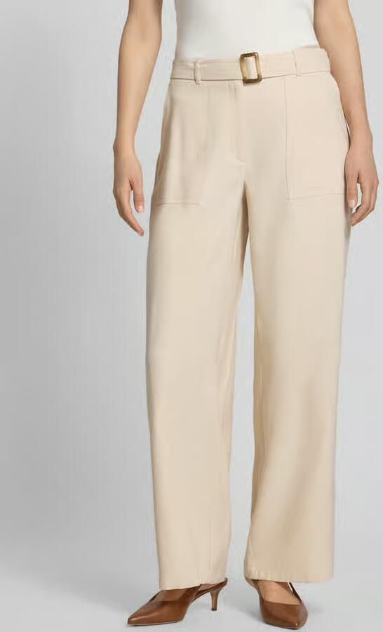 S.Oliver BLACK LABEL loose fit wijdte broek van viscosemix - Foto 3
